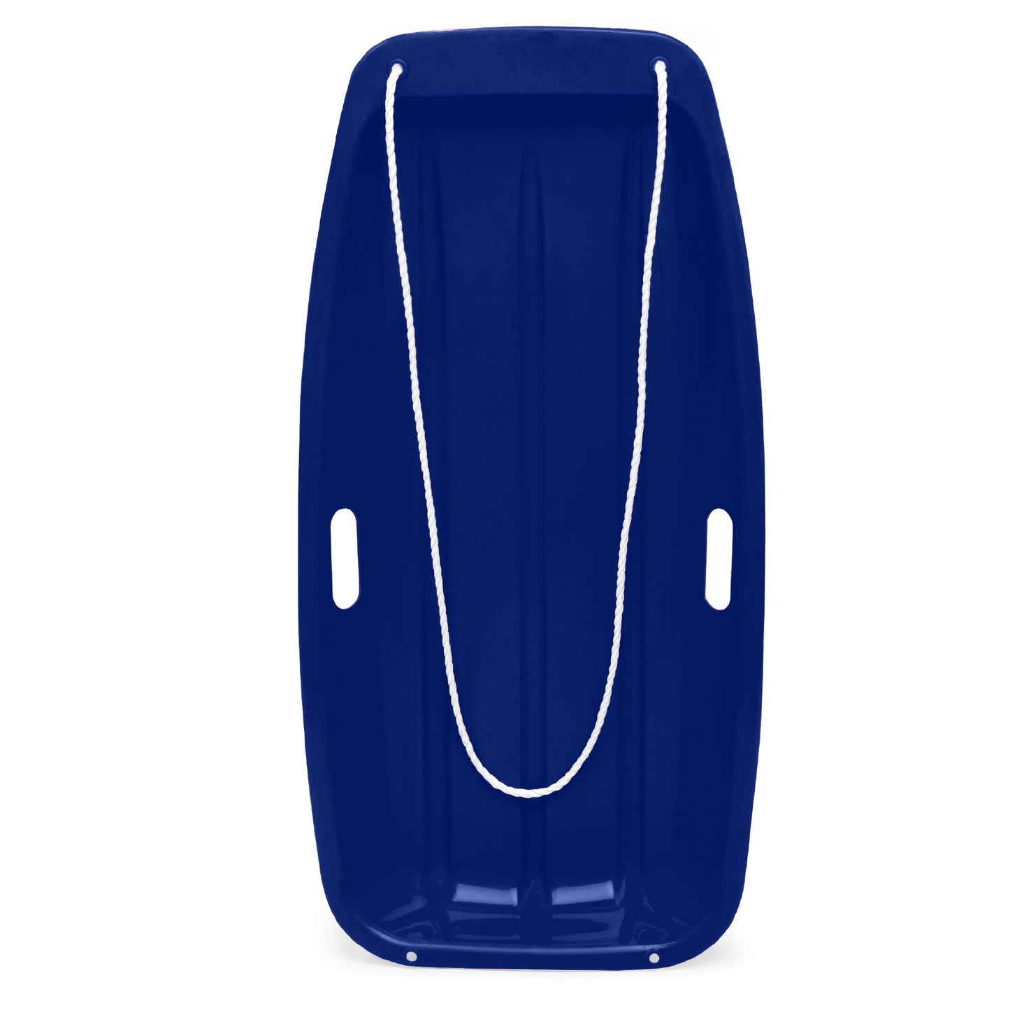Kids Outdoor Plastic Toboggan Snow Sled Board w/ Pull Rope Handles - 35in