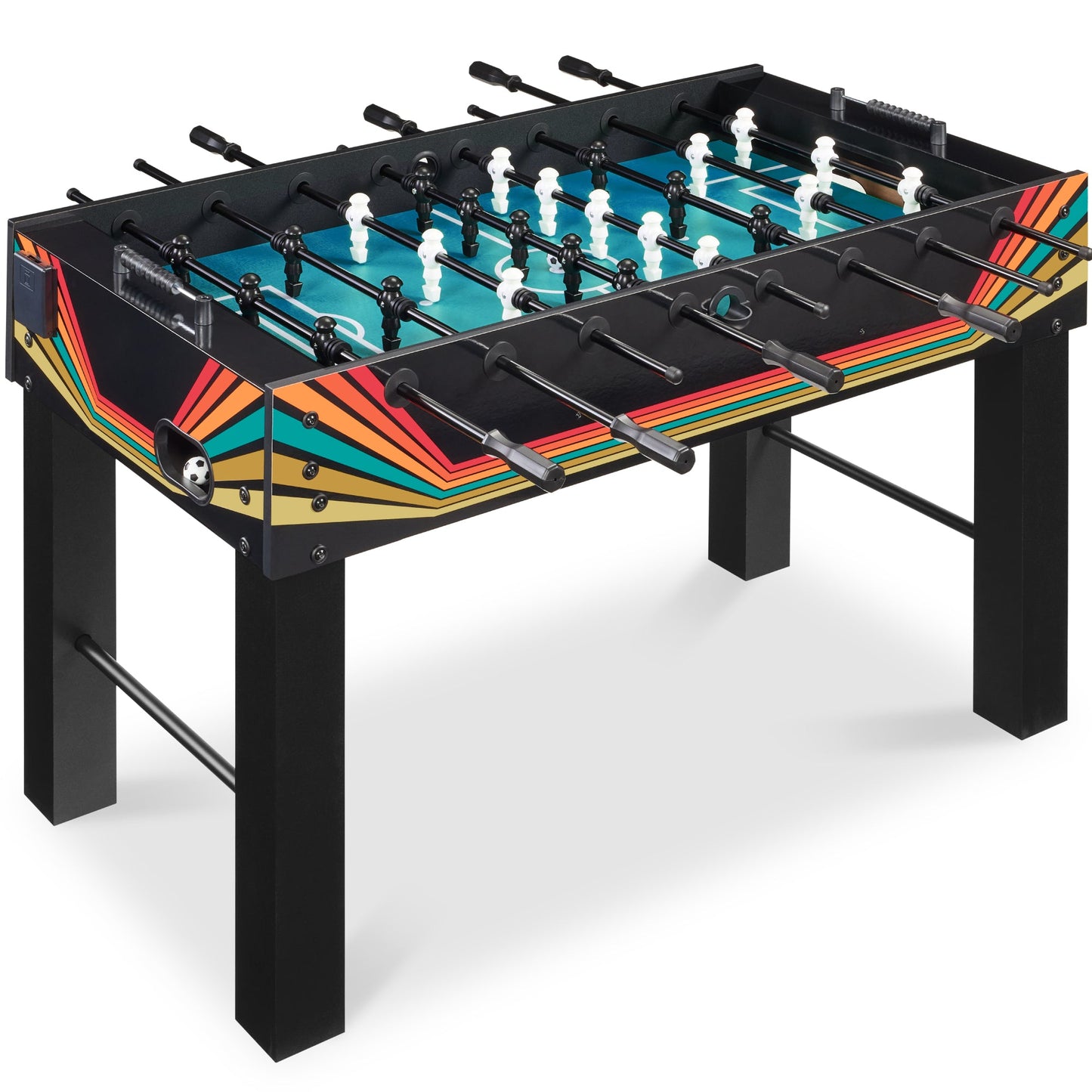 Large Full-Size Foosball Table w/ 2 Balls 2 Cup Holders - 54in