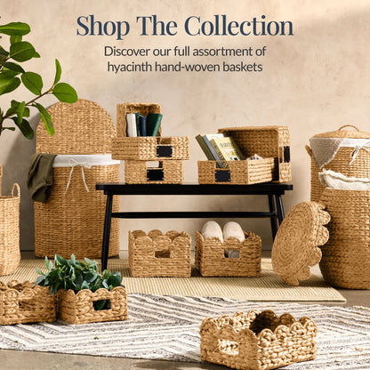 Large Laundry Hamper w/ Lid Removable Liner & Built-in Handles
