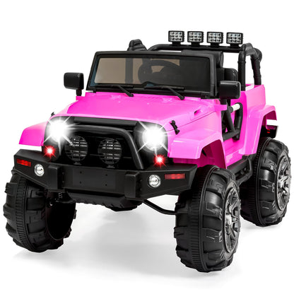 Jumbo 12V Kids Electric Ride On Car with Parent Remote Seat Harness