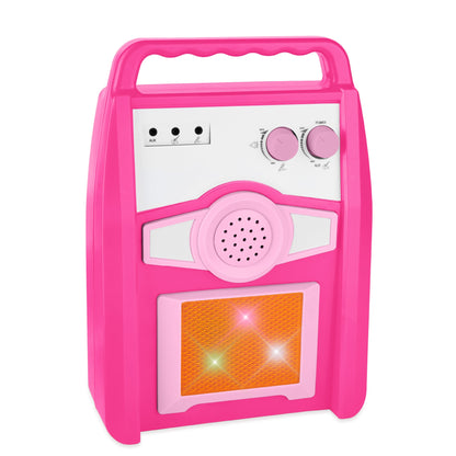 Kids Electric Guitar Toy Play Set w/ 6 Songs Microphone Amp