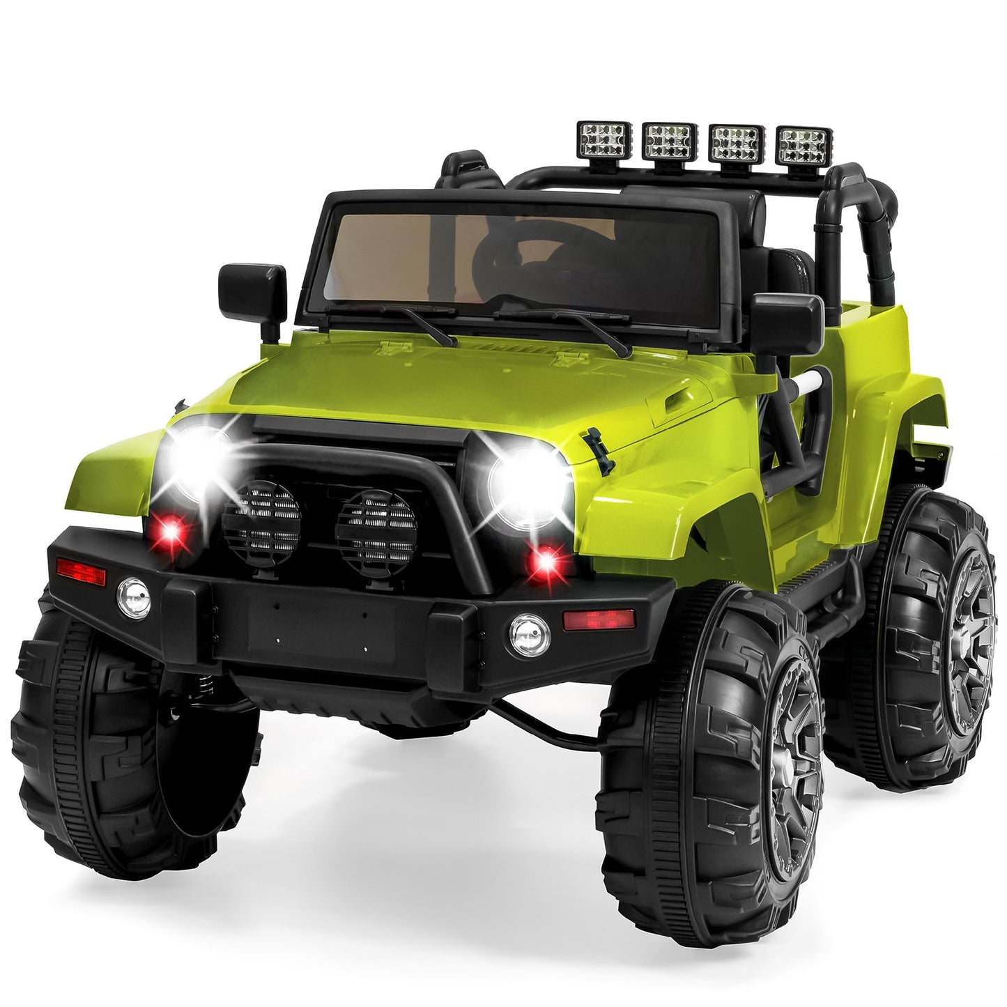 Jumbo 12V Kids Electric Ride On Car with Parent Remote Seat Harness