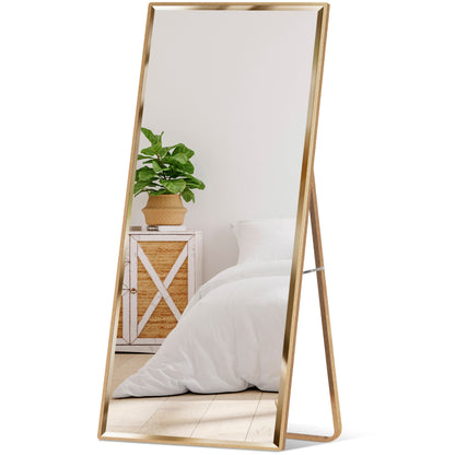 Large Full Length Mirror Wall Hanging & Leaning Floor Mirror - 65x22in