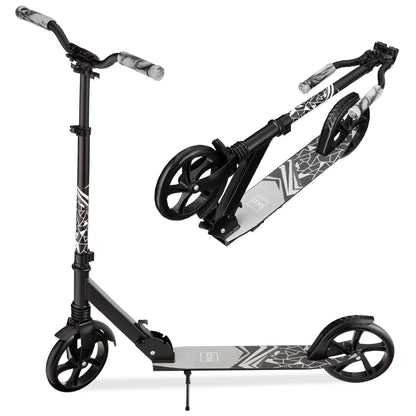 Kids Height Adjustable Kick Scooter w/ Carrying Strap Non-Slip Deck