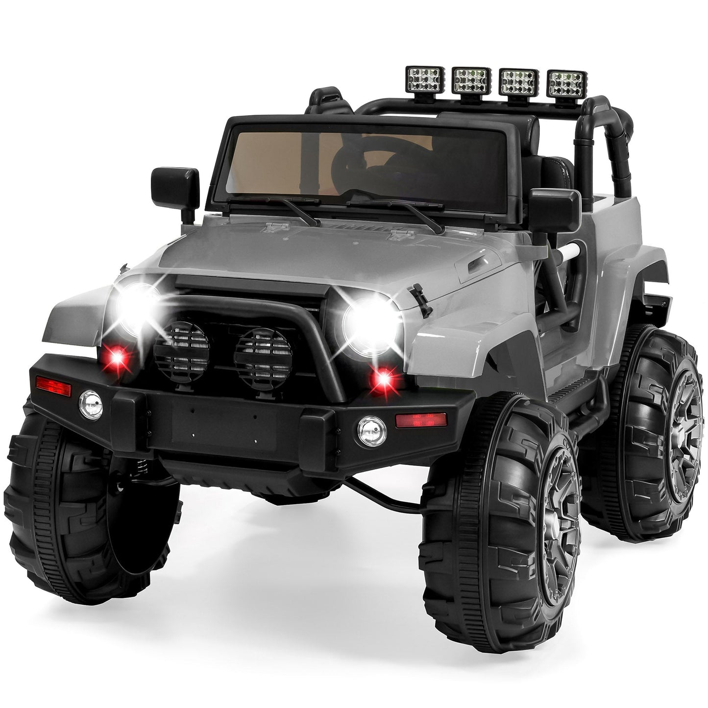 Jumbo 12V Kids Electric Ride On Car with Parent Remote Seat Harness