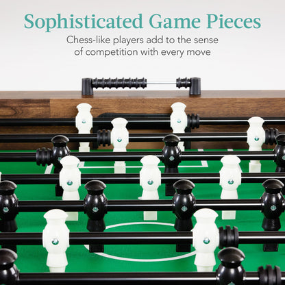Large Full-Size Foosball Table w/ 2 Balls 2 Cup Holders - 54in