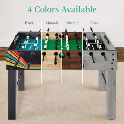 Large Full-Size Foosball Table w/ 2 Balls 2 Cup Holders - 54in